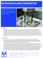 Numerical Analysis of ABC Hybrid Bridge Bents Constructed with Hybrid Reinforcement Brief