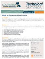 Lidar for Geotechnical Applications Technical Summary