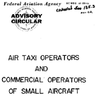 AC 12014 Air Taxi Operators and Commercial Operators of Small Aircraft