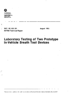 Laboratory Testing of Two Prototype InVehicle Breath Test Devices