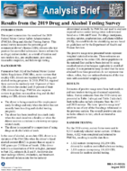 Results from the 2019 Drug and Alcohol Testing Survey Analysis Brief