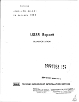 USSR Report Transportation