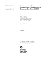 An Accurate Method for the Determination of Carbon Monoxide in Postmortem Blood Using GCTCD