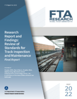 Research Report and Findings Review of Standards for Track Inspection and Maintenance Final Report