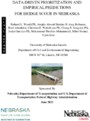 DataDriven Prioritization and Empirical Predictions for Bridge Scour in Nebraska