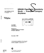 Krash Parametric Sensitivity Study  Transport Category Airplanes