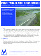 Regional Implementation of Tribal Transportation Safety Program Standing Rock Sioux Tribe Roadway Safety Improvement Program Research Brief