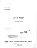 USSR Report Transportation