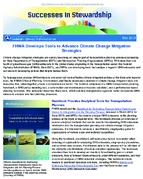 Successes in Stewardship  FHWA Develops Tools to Advance Climate Change Mitigation Strategies