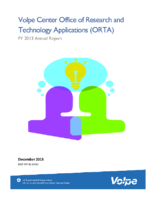 Volpe Center Office of Research and Technology Applications ORTA  FY 2013 Annual Report