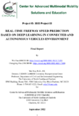 RealTime Freeway Speed Prediction Based on Deep Learning in Connected and Autonomous Vehicles Environment