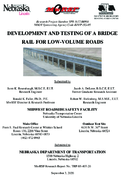 Development and Testing of a Bridge Rail for LowVolume Roads