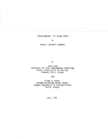 Stabilometer S value study on asphalt concrete samples