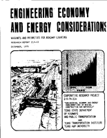 Engineering Economy and Energy Considerations Warrants and Priorities for Roadway Lighting
