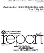 Optimization of soil stabilization with class C fly ash