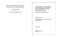 Selected Technical and Economic Comparisons of Synfuel Options