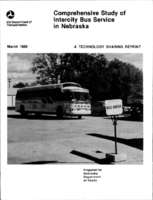 Comprehensive Study of Intercity Bus Service in Nebraska A Technology Sharing Reprint