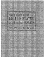 Eighth Annual Report of the US Shipping Board June 30 1924