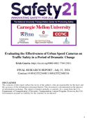 Evaluating the Effectiveness of Urban Speed Cameras on Traffic Safety in a Period of Dramatic Change