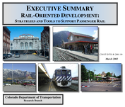 RailOriented Development Strategies and Tools to Support Passenger Rail Executive Summary
