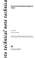 Polyurea Paint Marking Material Study