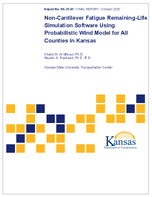 NonCantilever Fatigue RemainingLife Simulation Software Using Probabilistic Wind Model for All Counties in Kansas