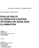 Evaluation of Alternative Lighting Systems for Guide Sign Illumination