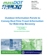Outdoor Information Panels To Convey RealTime Travel Information for Ridership Recovery