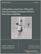 Linking Measurements From a Differential Emissivity Imaging Disdrometer DEID To StormSnow Instabilities
