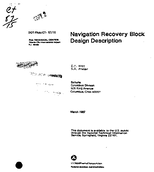 Navigation Recovery Block Design Description