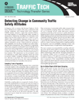 Detecting Change in Community Traffic Safety Attitudes Traffic Tech
