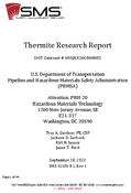 Thermite Research Report