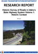 Historic Survey of Roads in Idahos State Highway System Volume 1 Historic Context