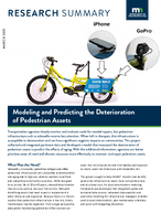 Modeling and Predicting the Deterioration of Pedestrian Assets Summary