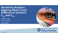 Sensitivity Analysis on Highway Noise Level Differences between Leq and Ldn