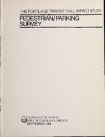 The Portland Transit Mall Impact Study PedestrianParking Survey