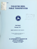 Evaluating rural public transportation