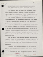 Statement of Alan S Boyd Secretary of Transportation Prepared for Delivery Before the Senate and House Public Works Committees in Joint Session on the FederalAid Highway Program Washington DC