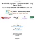 RealTime Transportation Social Media Analytics Using Pulse PulseT