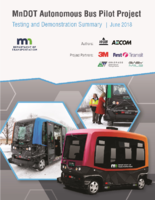 MnDOT Autonomous Bus Pilot Project Testing and Demonstration Summary