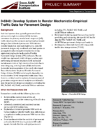 06940 Develop System to Render MechanisticEmpirical Traffic Data for Pavement Design Project Summary