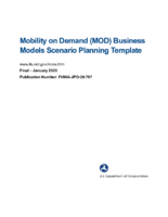 Mobility on Demand Business Models Scenario Planning Template