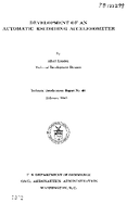 Development of an Automatic Recording Accelerometer