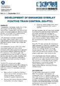 Development of Enhanced Overlay Positive Train Control EOPTC Research Results