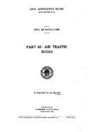 Part 60 Air Traffic Rules