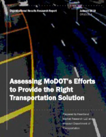 Assessing MoDOTs Efforts to Provide the Right Transportation Solution Tracker Measure 9i 2010