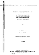 An Operational Evaluation of Radar Displays Utilizing ScanConversion Equipment