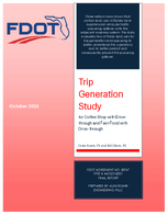 Trip Generation Study FastFood with DriveThrough  Coffee Shops with DriveThrough