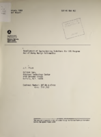 Development of approximating solutions for CVS program and of dummy design information