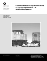 Crashworthiness design modifications for locomotive and cab car anticlimbing systems